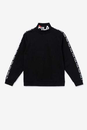 FILA Drey Turtleneck Tracksuits Black,Mens Clothing | CA.NCEKJI748